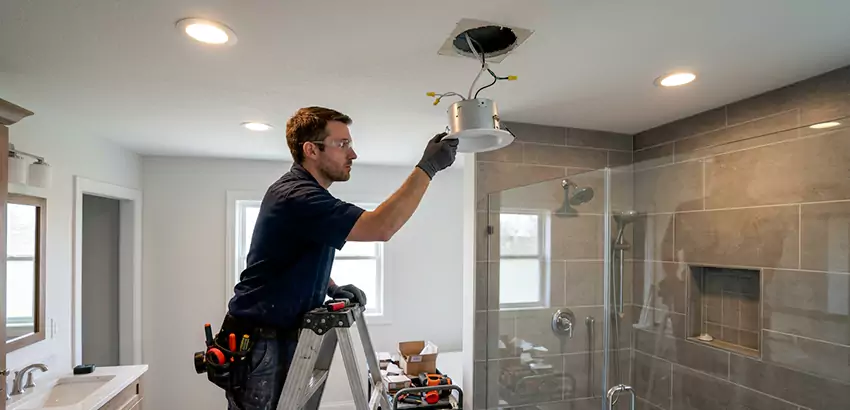 Bathroom and Shower Recessed Lighting Installation in Madison