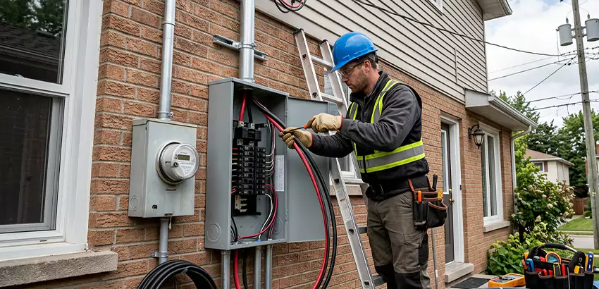 Outdoor Subpanel Installation in Madison